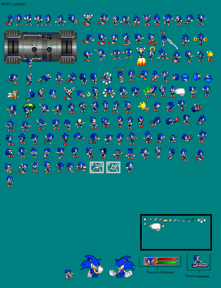 new Sonic sprites 4 by sonicfandiogo on DeviantArt