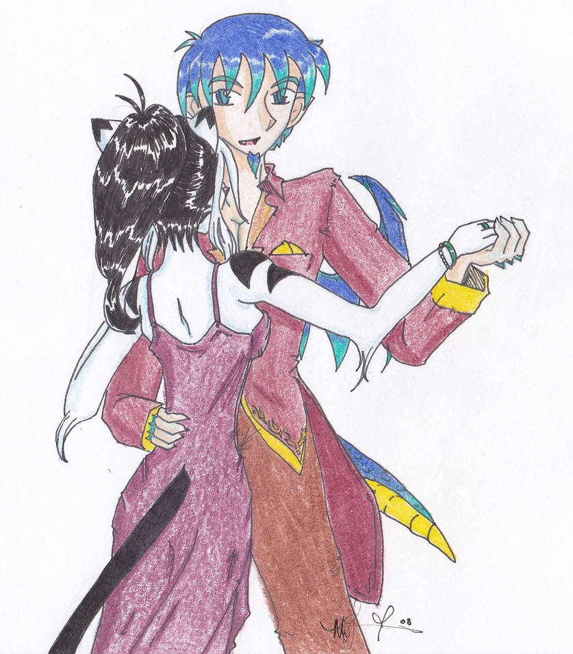 Dancemadly Ryu Neko and Ryuu Dancing by hypnoticsenshi on DeviantArt