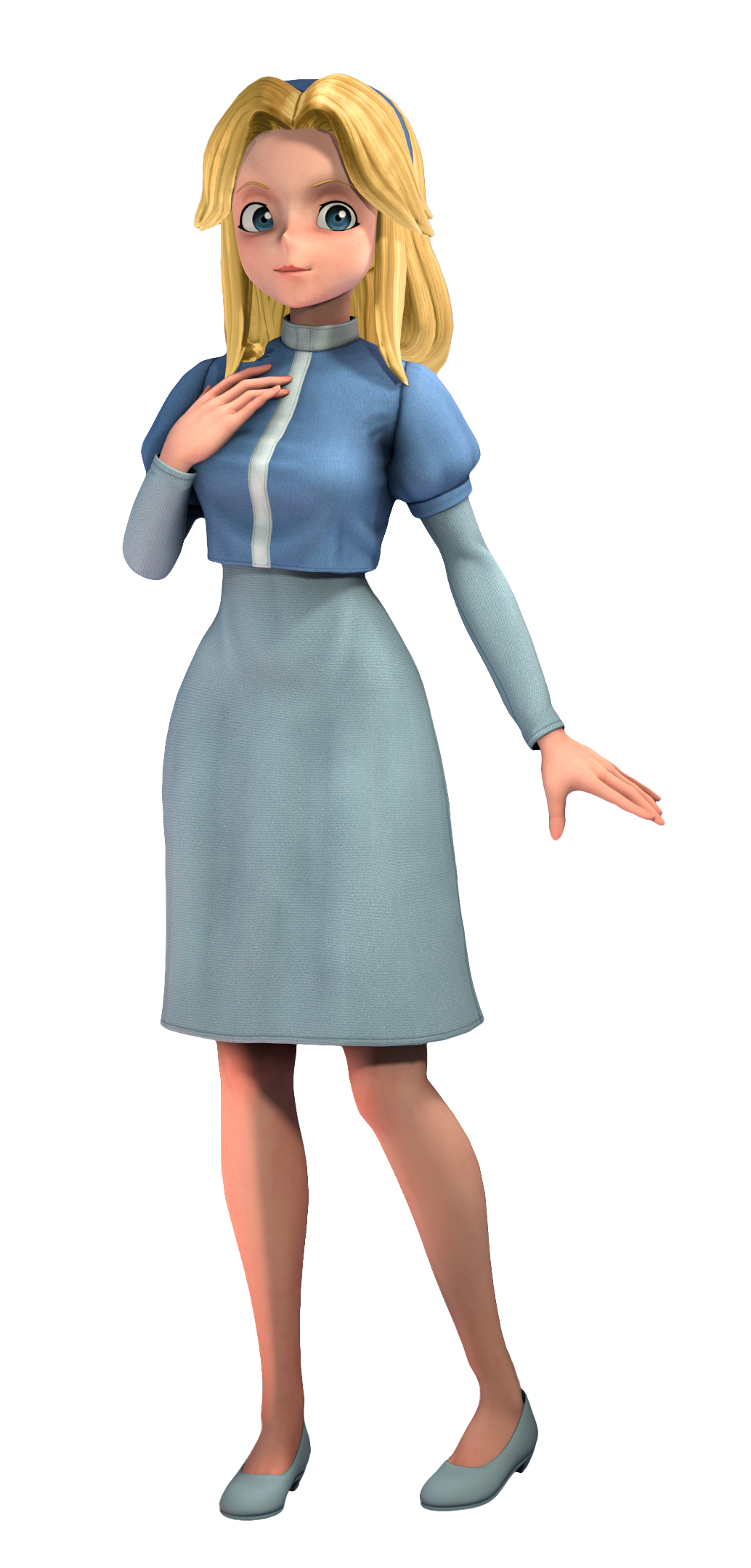 Maria Robotnik render by MichaellaArts609 on DeviantArt