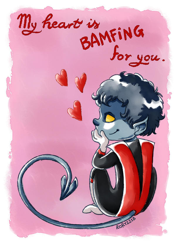 Nightcrawler Valentine's Card