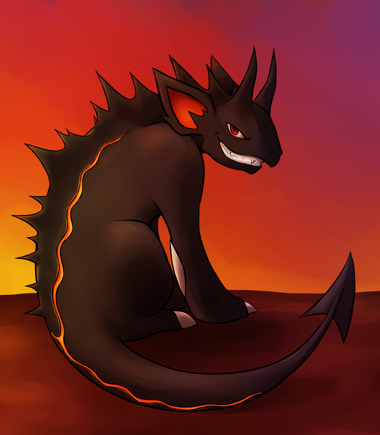 Dark/Fire Nidoking