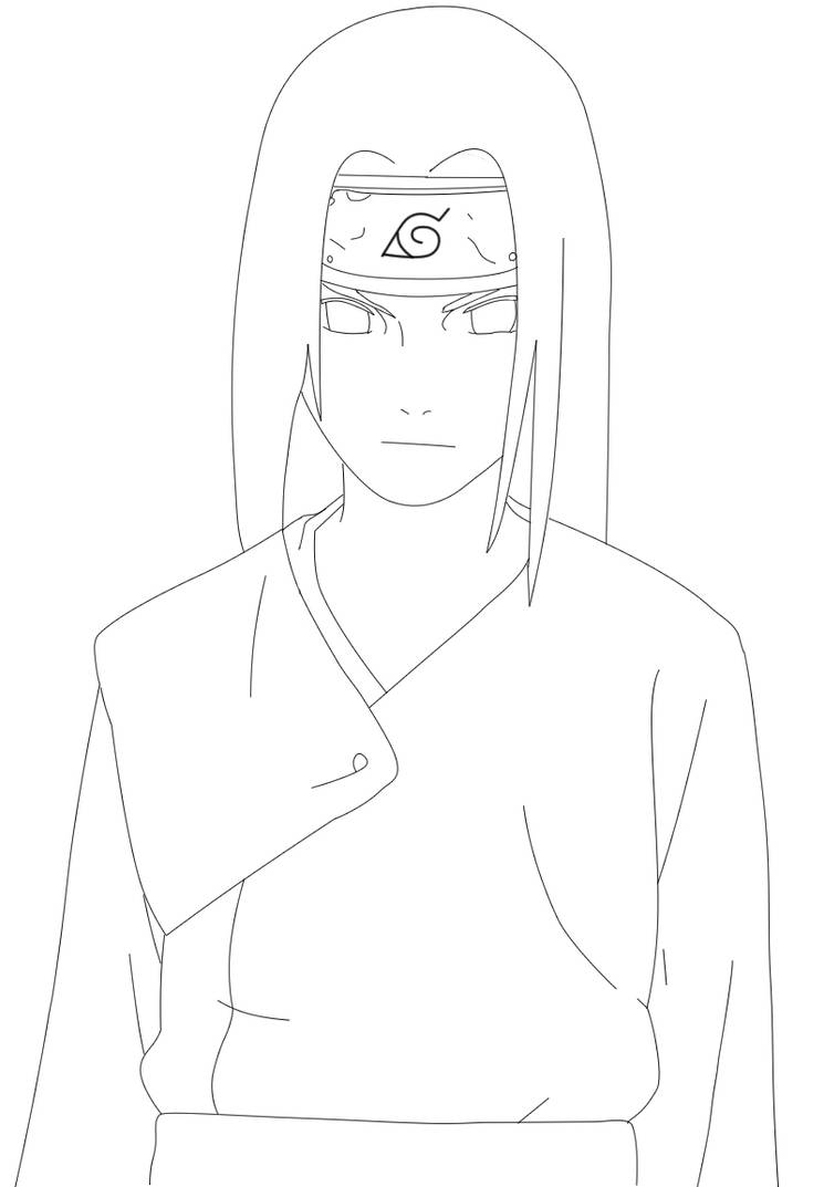 Neji Vector Neji Lineart by KenshiUchiha on DeviantArt