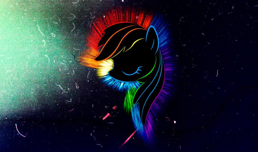 Rainbow Dash Solo Flare Wallpaper