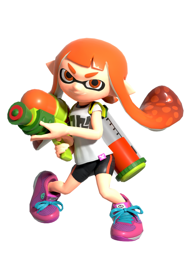 Super Smash Bros. Ultimate - Inkling Girl (Render) by kiminooku on ...