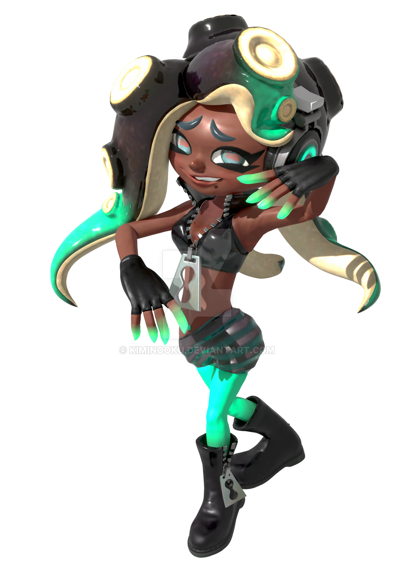 Marina (Splatoon 2) - Render by kiminooku on DeviantArt