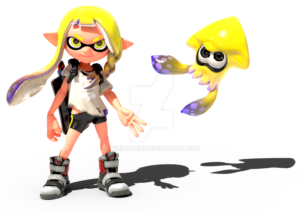 Inkling (Splatoon 3) - Render by kiminooku on DeviantArt