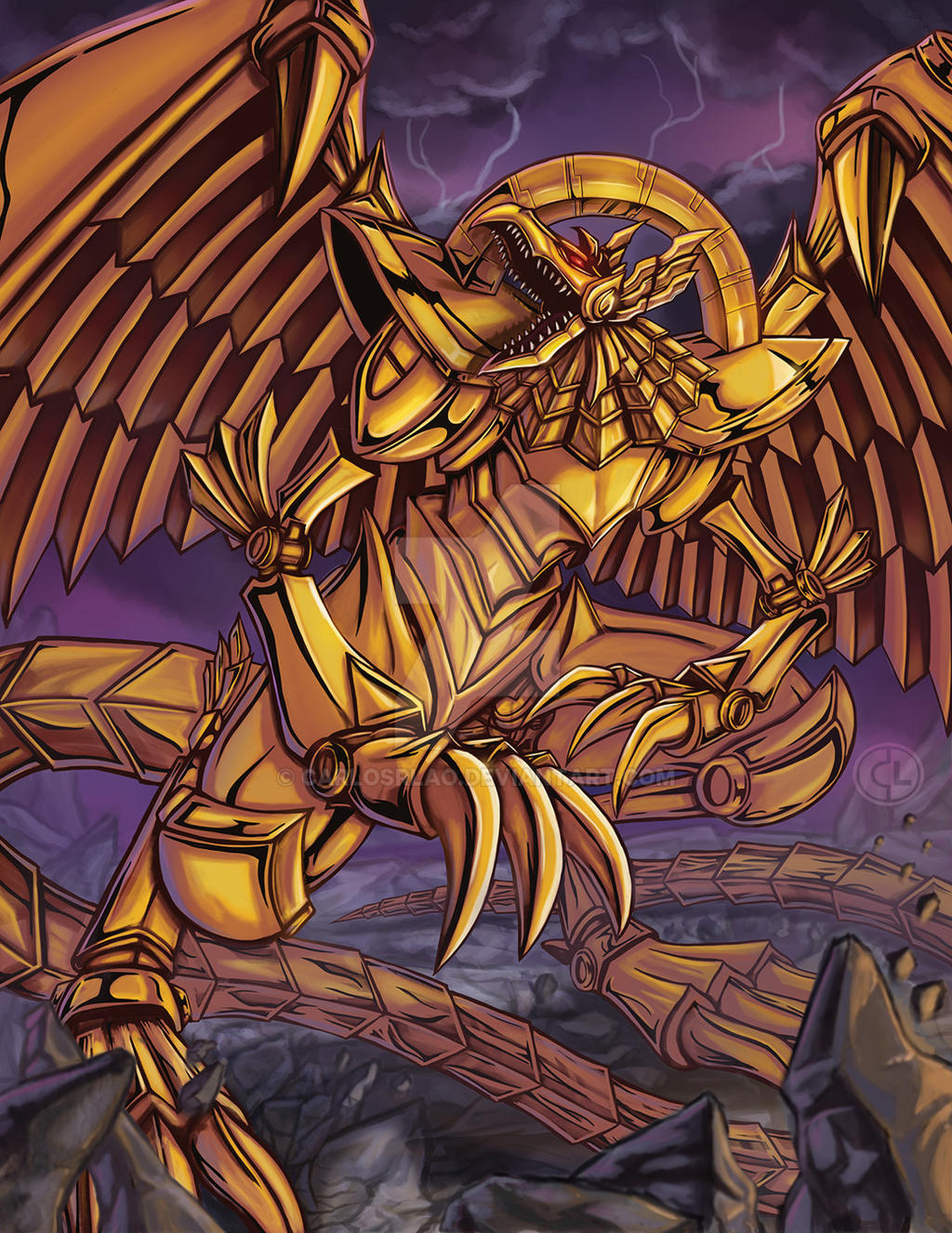 Winged Dragon of Ra by CarlosRLao on DeviantArt