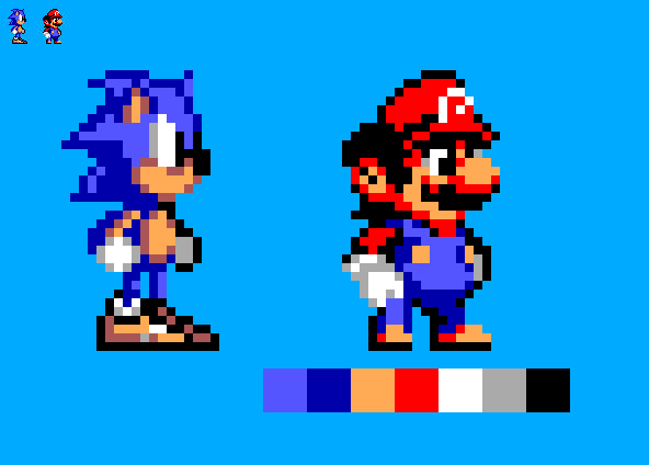 Mario (Sonic 1 Master System Style) by KoreyRiera on DeviantArt