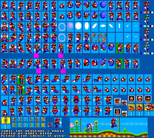 Sonic 1 Master System - Mario by KoreyRiera on DeviantArt