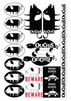 OUCHIS GRAFFITI STICKER