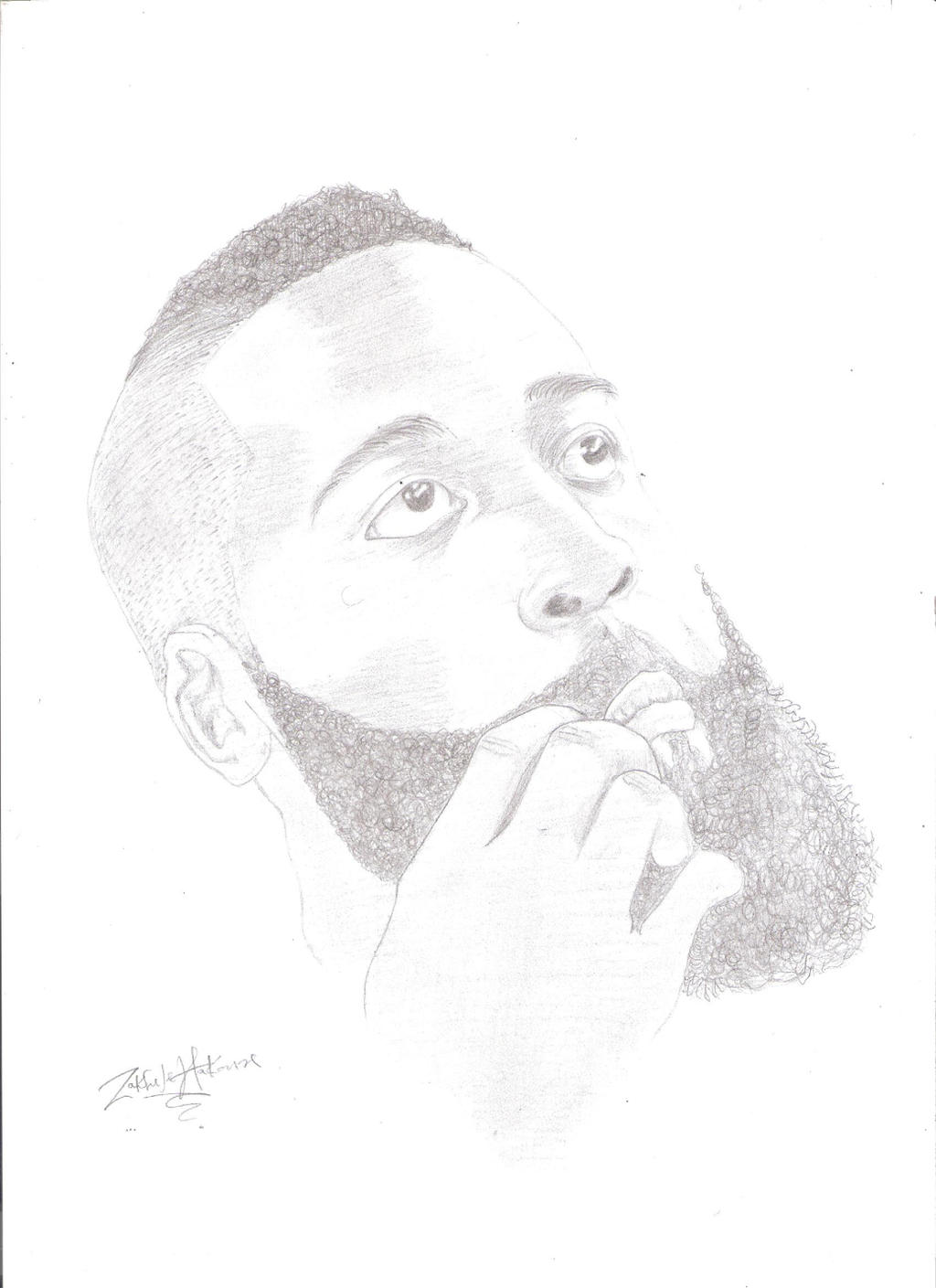 PENCILE DRAWING James Harden by zakhele on DeviantArt