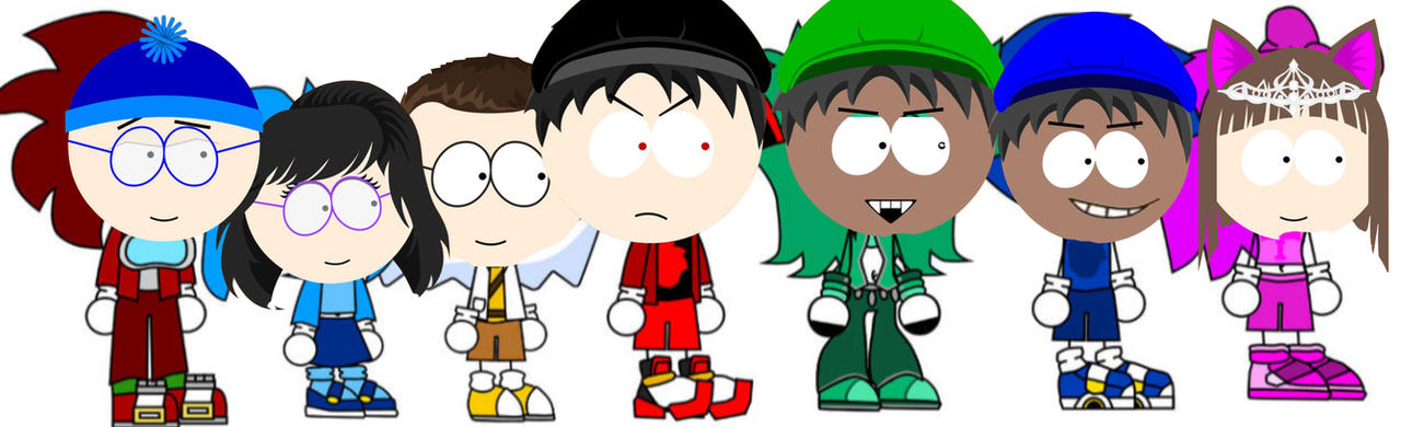 Me and my friends as Spikey the HedgeBoy
