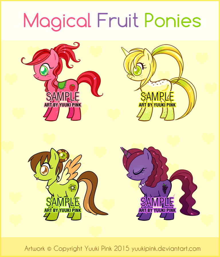 Magical Fruit Ponies (CLOSED)