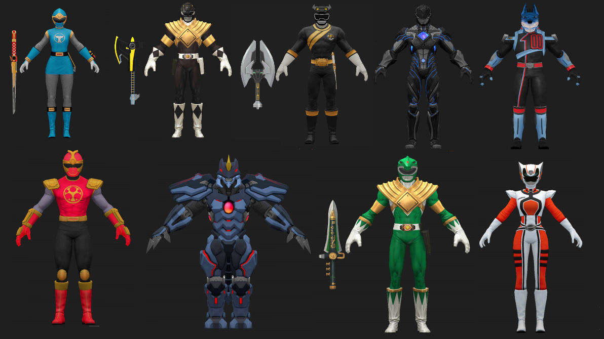 Power Ranger Legacy Wars 3D Models by Bost0n-KR33m on DeviantArt
