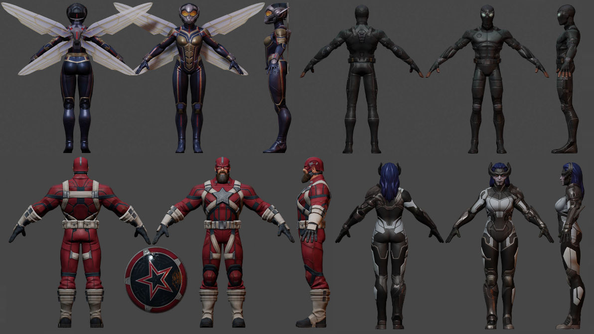 Marvel Contest of Champions 3D Models by Bost0n-KR33m on DeviantArt