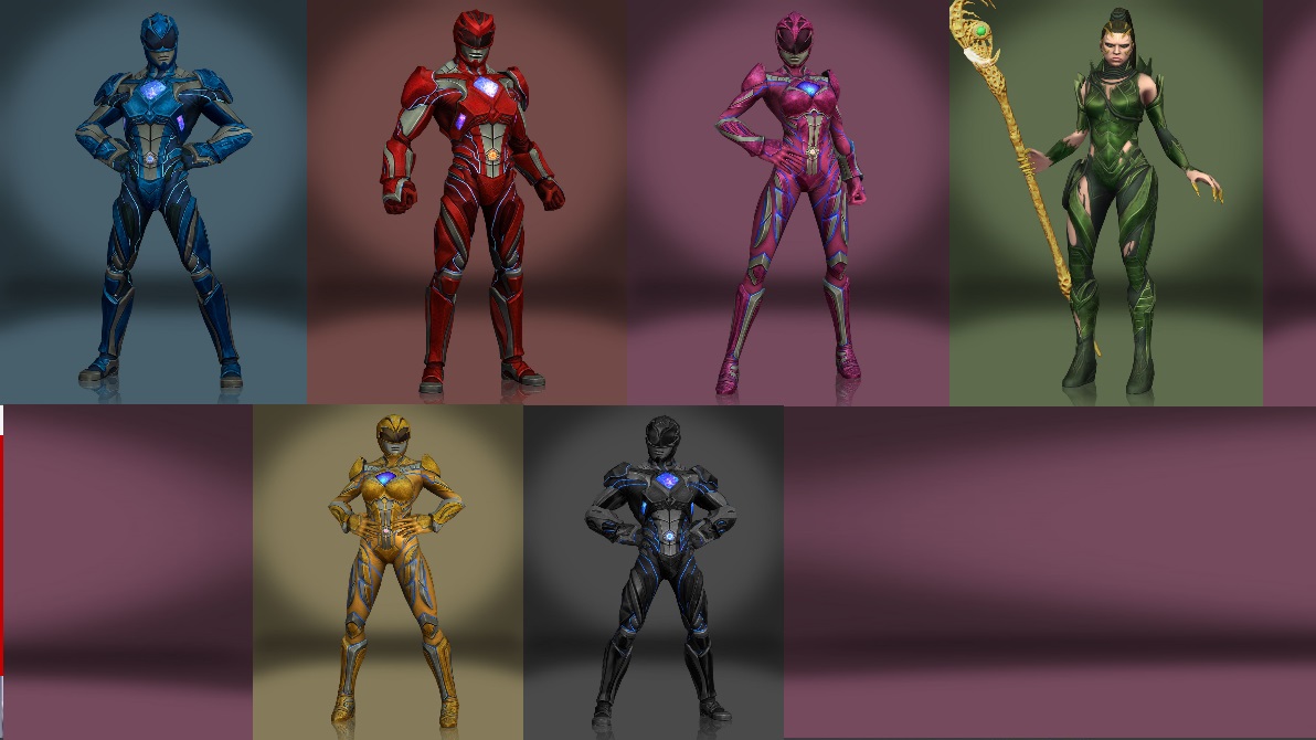 Power Rangers Legacy Wars 3D Models by Bost0n-KR33m on DeviantArt