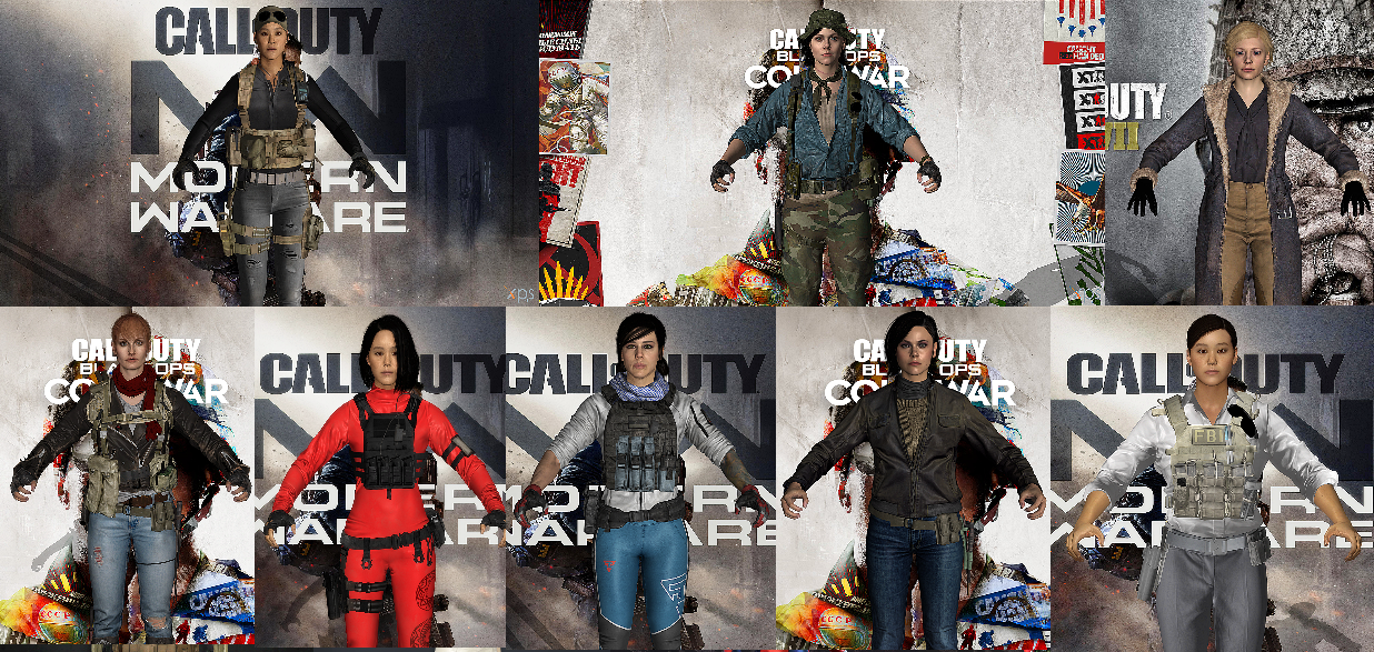 Call of Duty Collection 3d Models by Bost0n-KR33m on DeviantArt