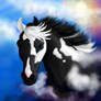 painted sky horse