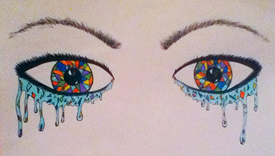 Stained Glass Eyes and Colorful Tears