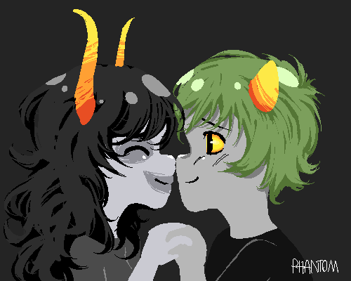 fem gamzee x male nepeta - gift