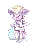 Hooded Pastel Furry Adopt [closed] by CrumpitCroc