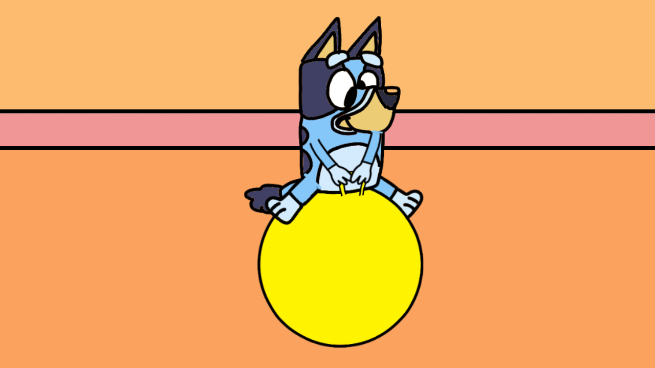 Bluey Balancing Bluey bouncing at blues school by Jurriantheartkid on DeviantArt