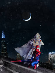 Moon Knight and Spider-Man Cosplay