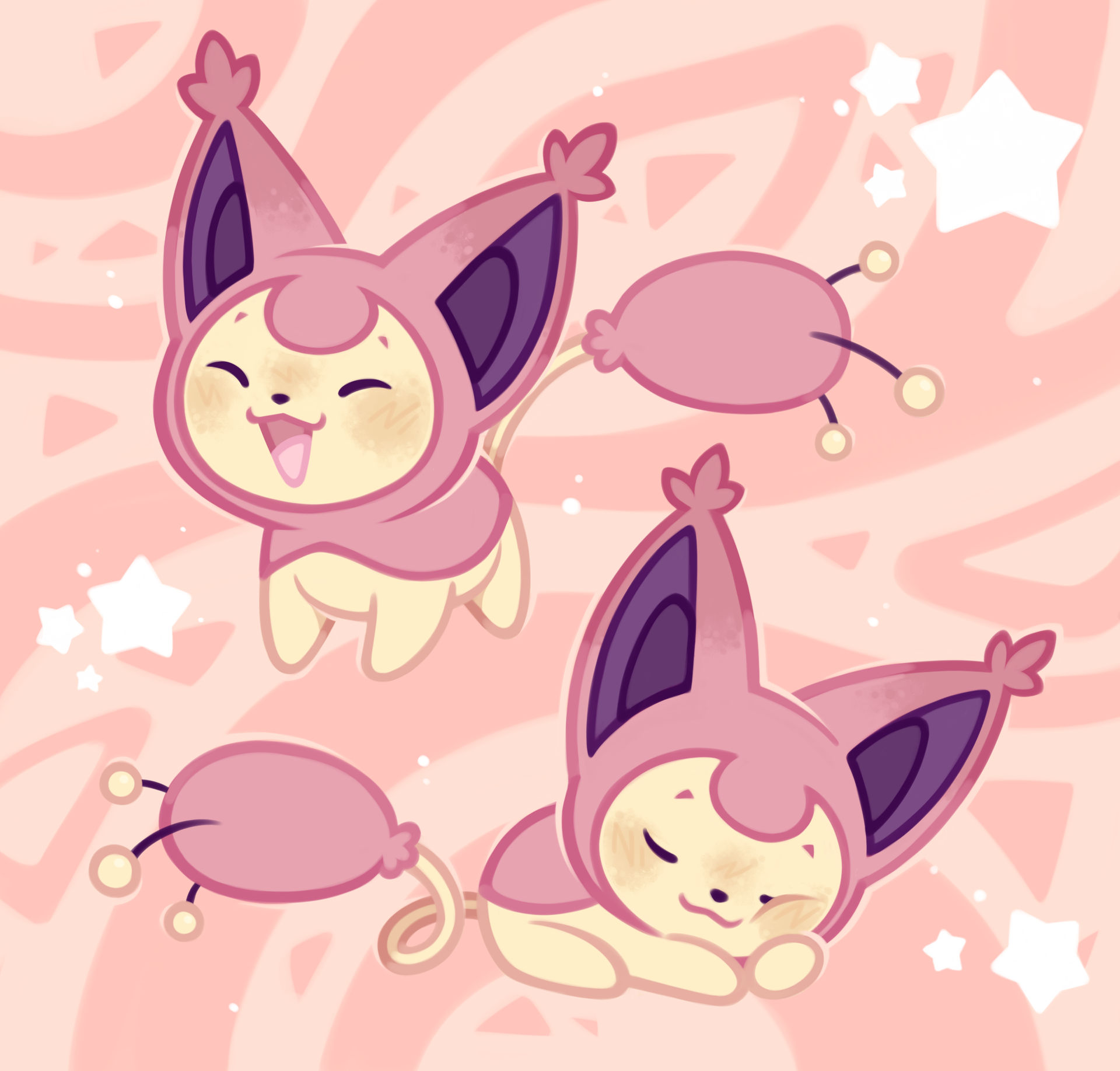 Pink Skitty skitty by sketchyspectre on DeviantArt