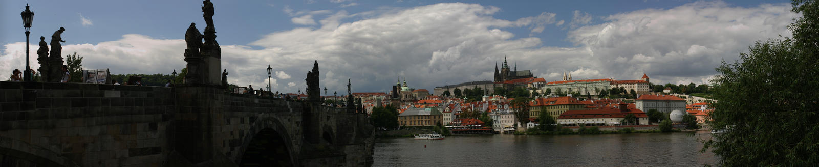 the Charles Bridge and Hradcany