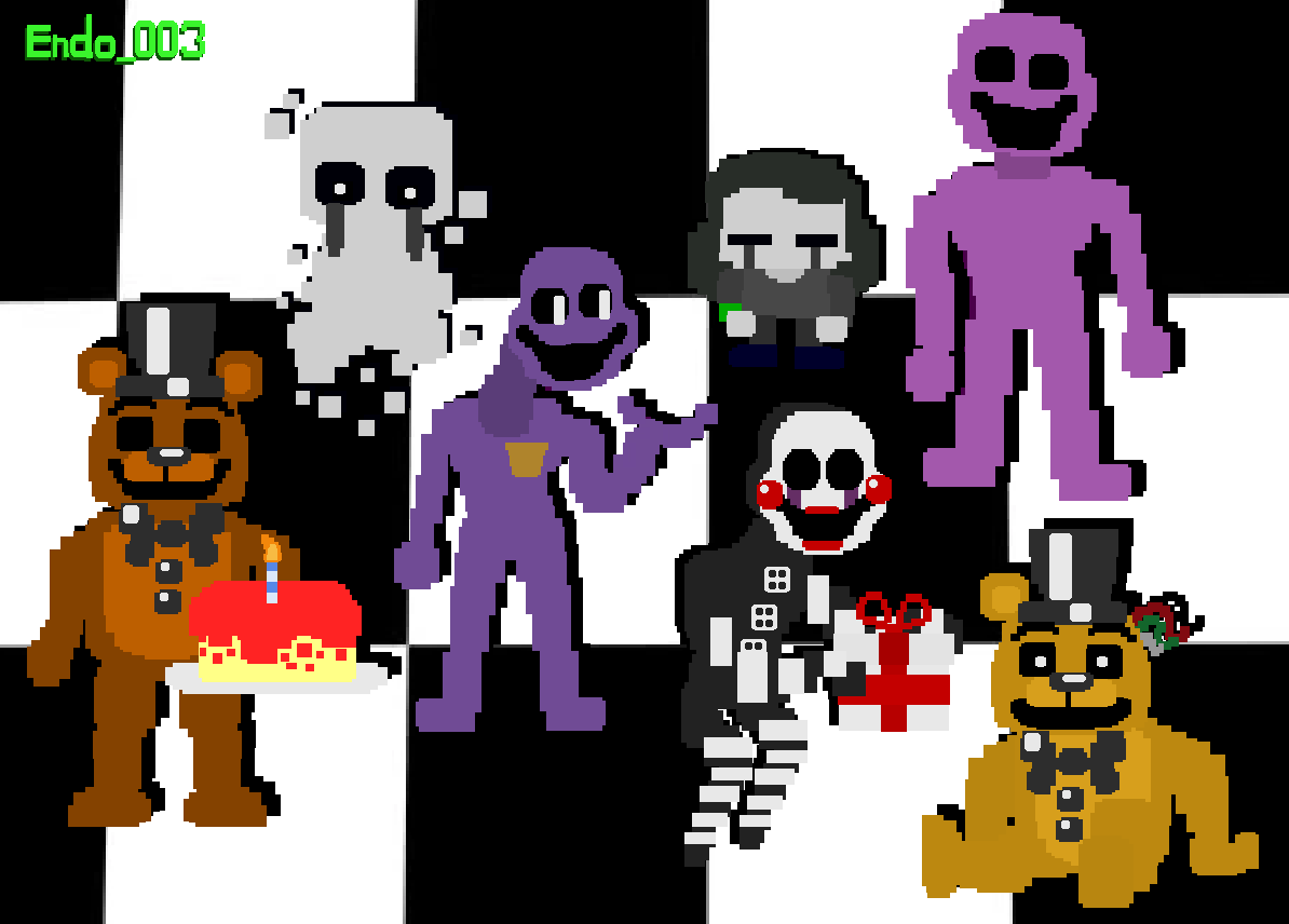 Accurate FNAF 2 MiniGame Animatronic's by Awesomebebe123 on DeviantArt