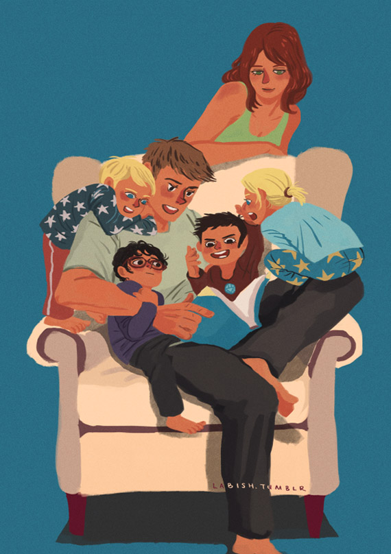 Crowded armchair