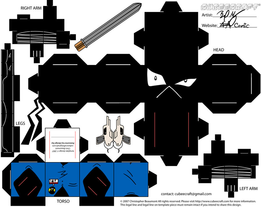 Wallmart Ninja Cubee Template