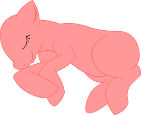 Sleeping Filly Lineart