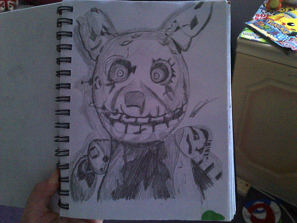 Spring Trap Hand Draw SpringTrap drawing by SidneySpeedpaints on DeviantArt