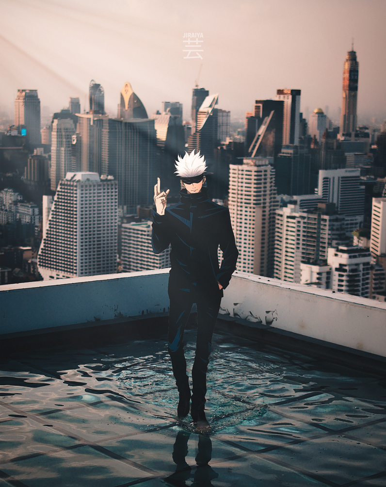 Gojo X Rooftop by jiraiyaart on DeviantArt