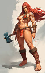 Barbarian woman 01