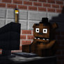 Freddy Reacts to FNAFB3 Trailer - Minecraft GIF