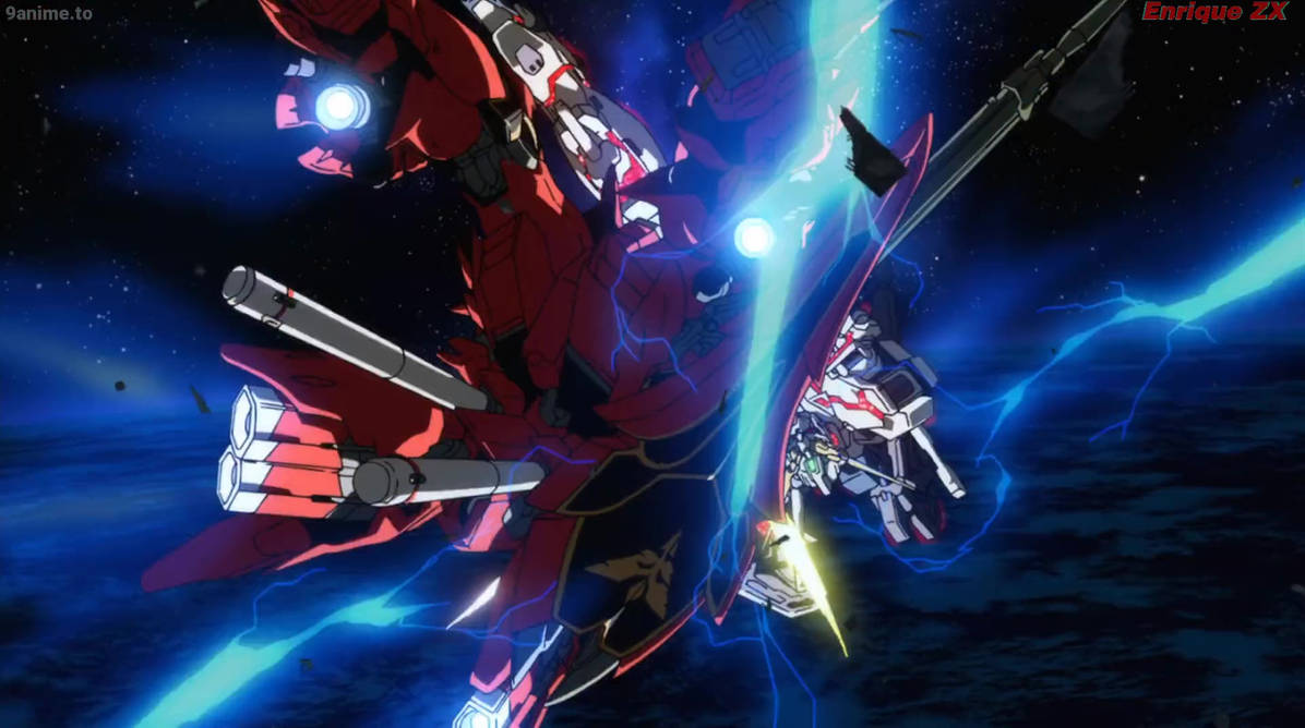 Unicorn Gundam VS Sinanju Batalla En La Atmosfera by EnriqueZX on ...