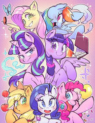 MLP The Mane 7 By Jirousan