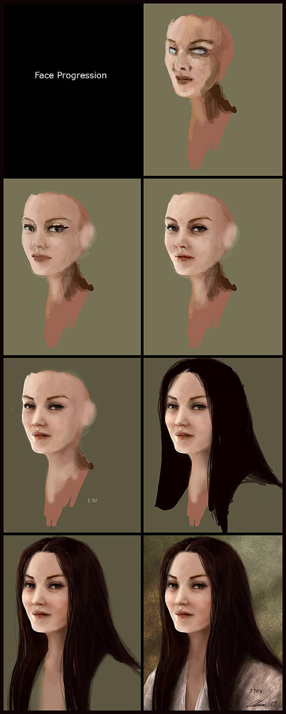 face progression by hakubaikou