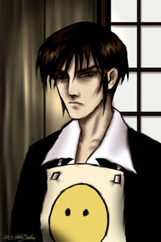 Nicholas D Wolfwood with apron
