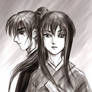 battousai and tomoe sketch