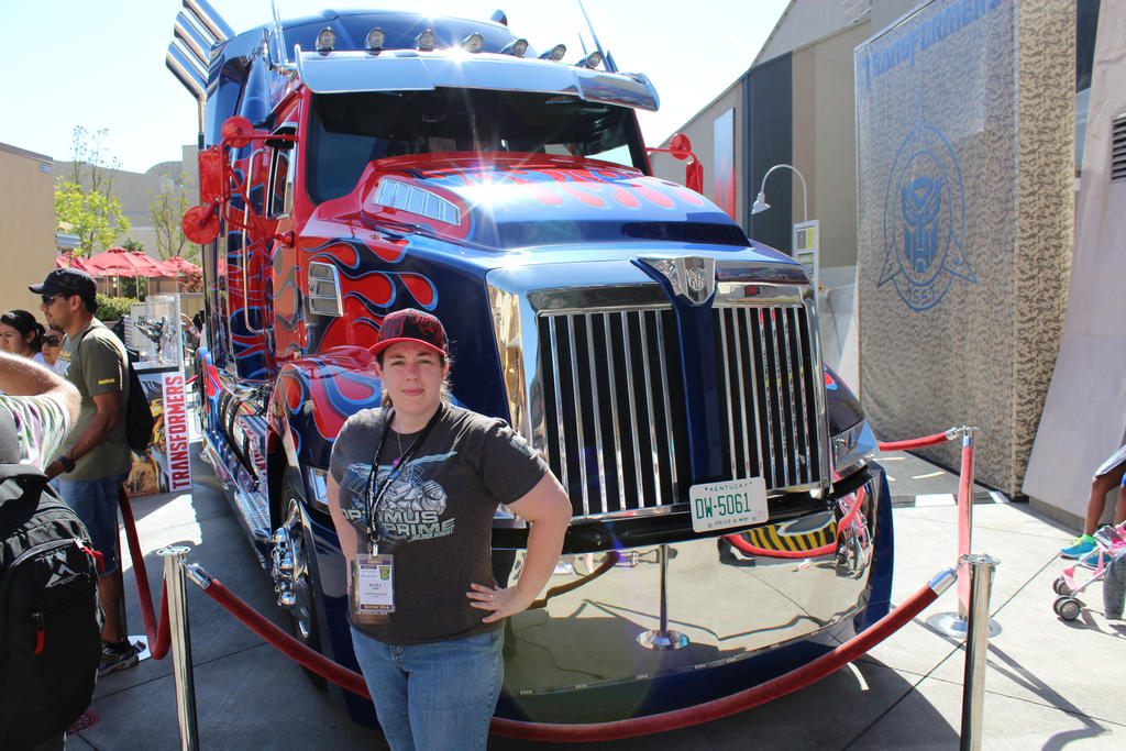 Me with Optimus Primes new TRUCK mode