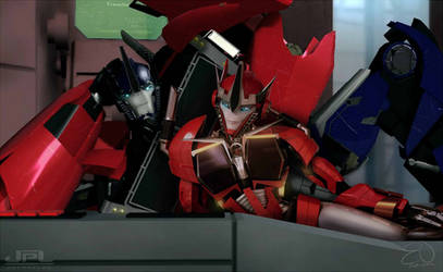 Optimus and Causeway Transformers Prime by Elita-One-Arts