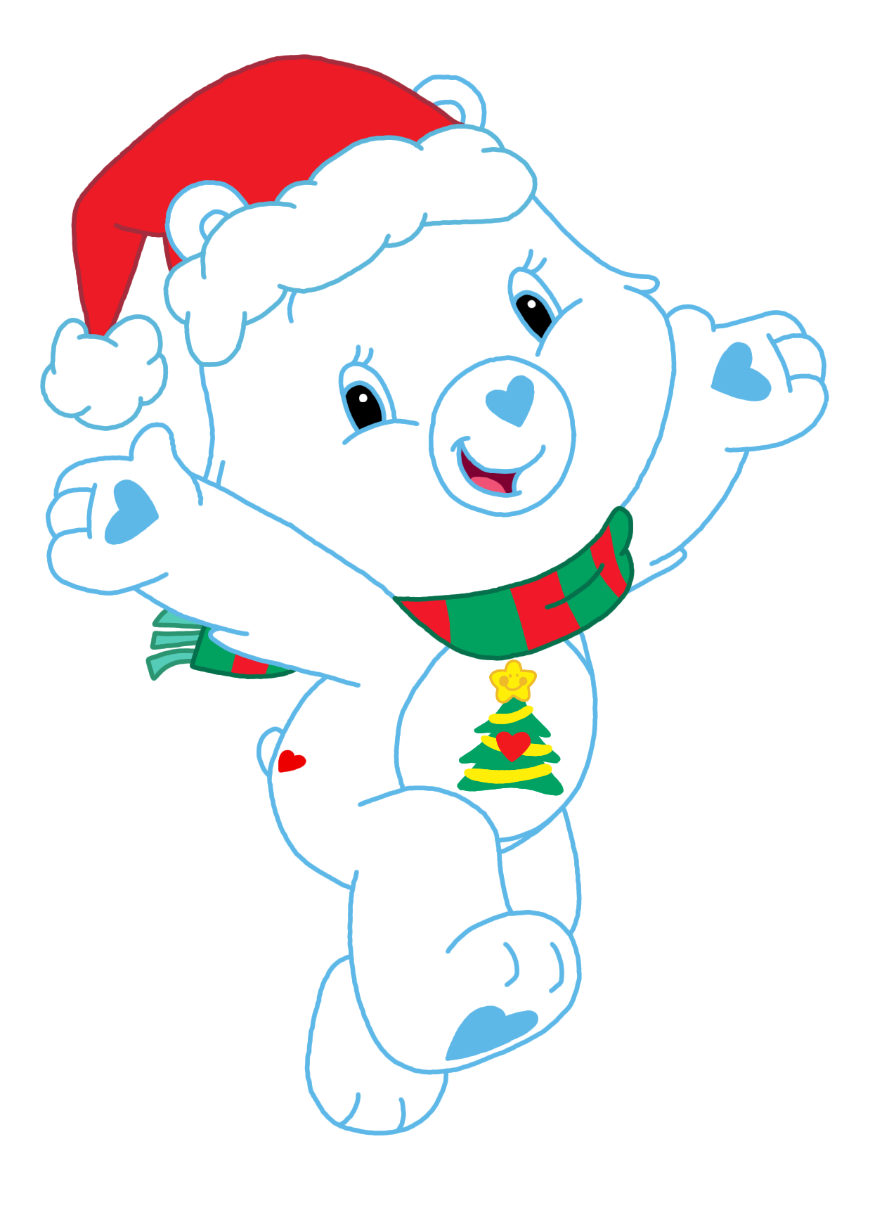 Care Bears Christmas Wishes Bear AICAL Style by MMJJ2001 on
