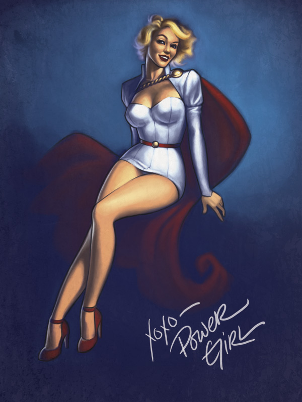 Pinup Power Girl