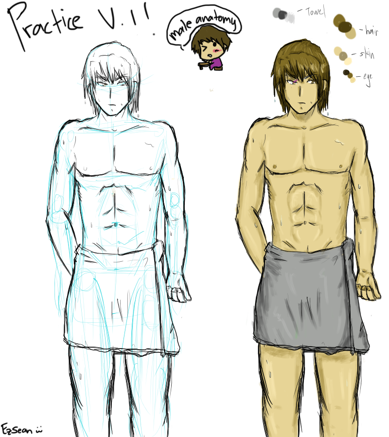 Practice Anime Male Anatomy by xiseanhirosex on DeviantArt