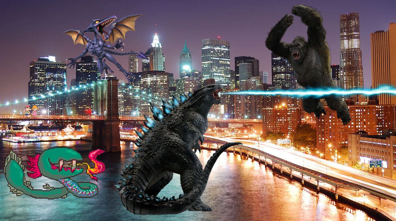 Godzilla In City Godzilla vs Kong in the City by MetaKnightTheGreat on DeviantArt