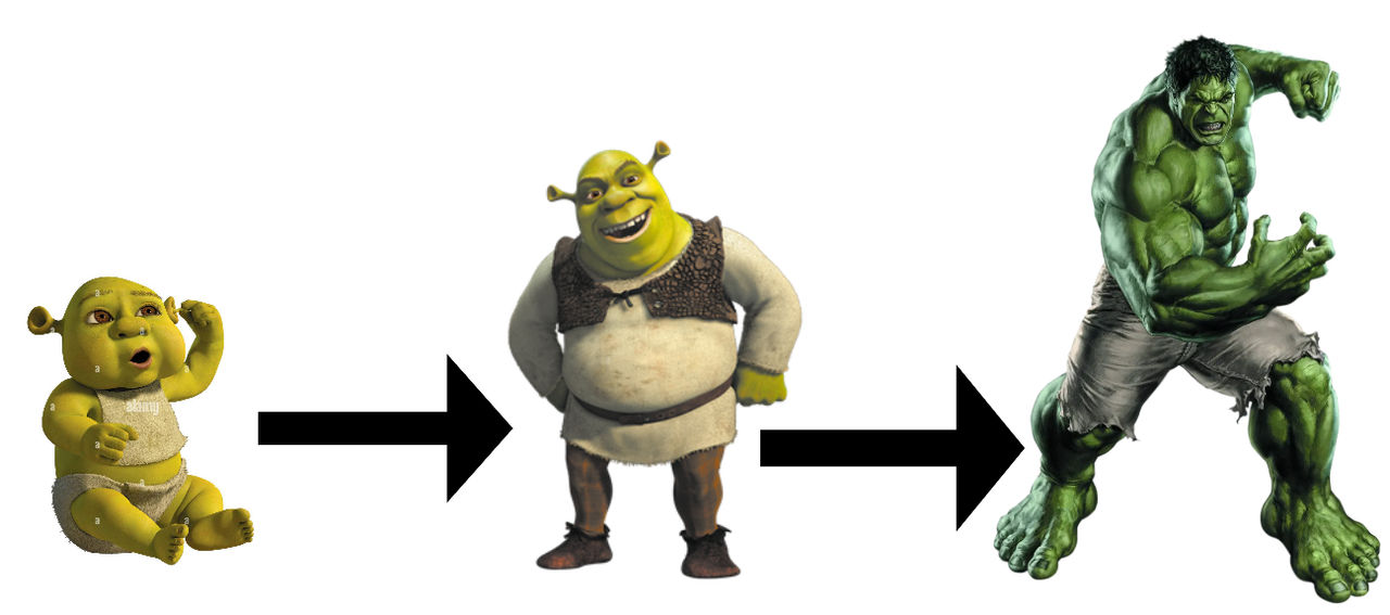 Shrek Dev Shrek's Evolution by MetaKnightTheGreat on DeviantArt