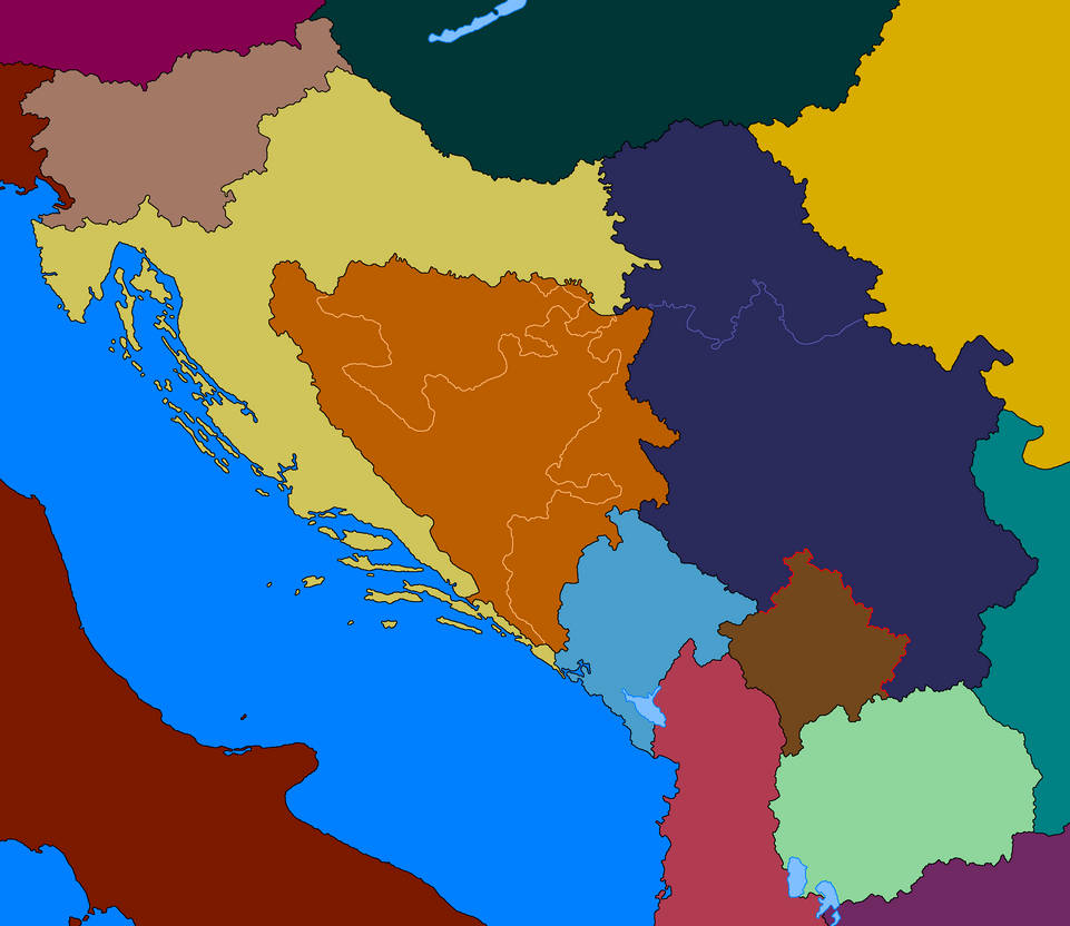 Current map of Yugoslavia by Haritasever on DeviantArt